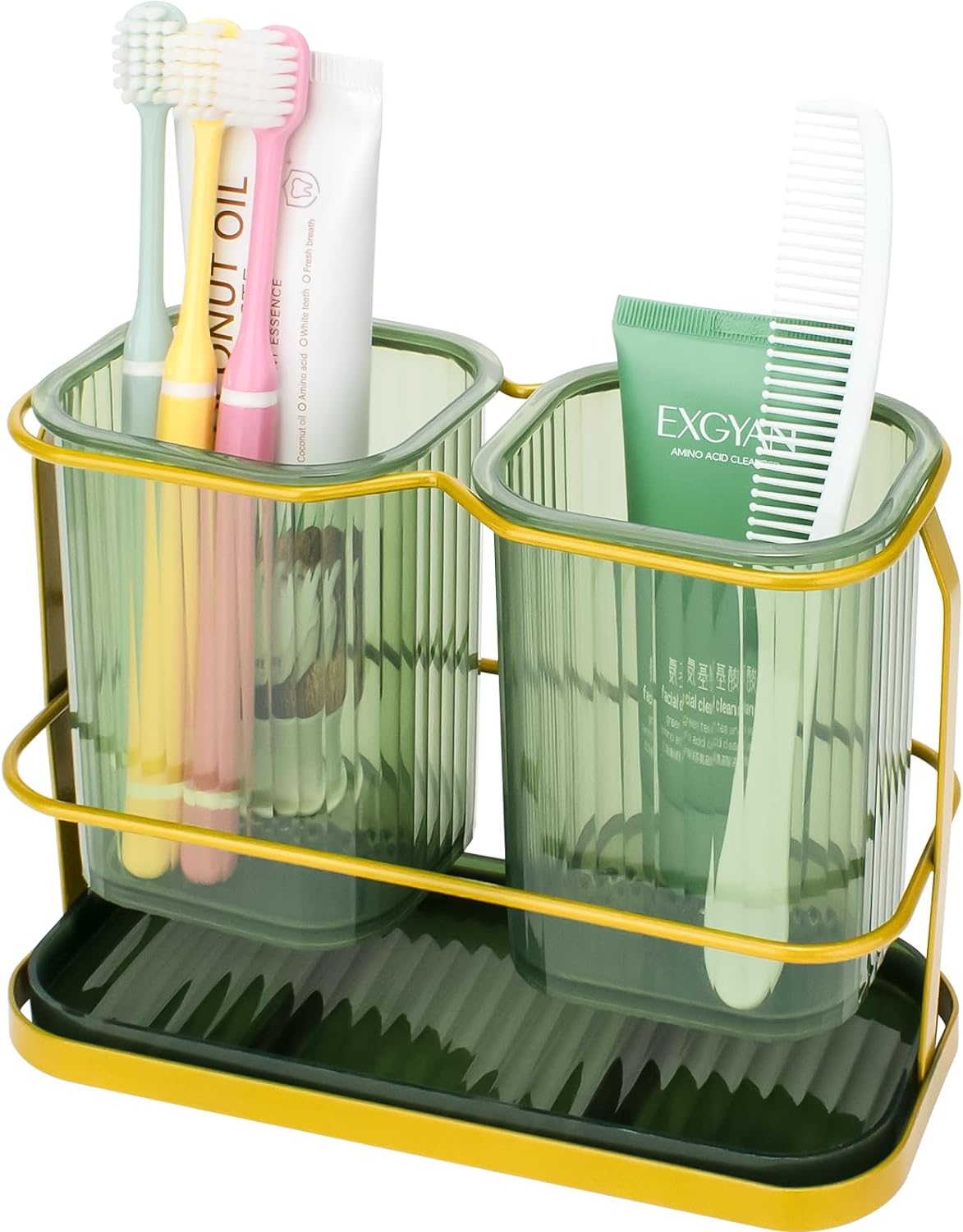 2 Cups Toothbrush Organizer