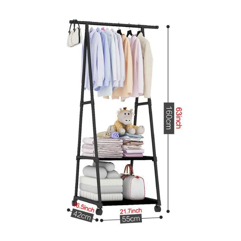 Clothing Rack With Wheels