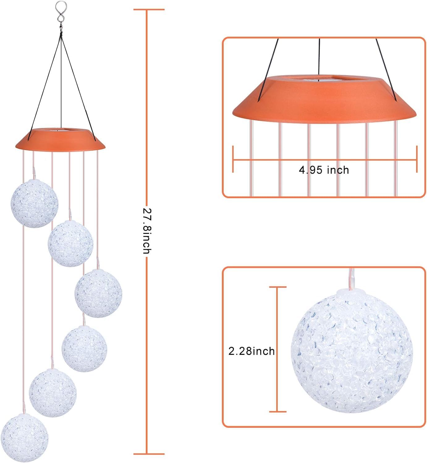 Solar Wind Colorful Chimes Light