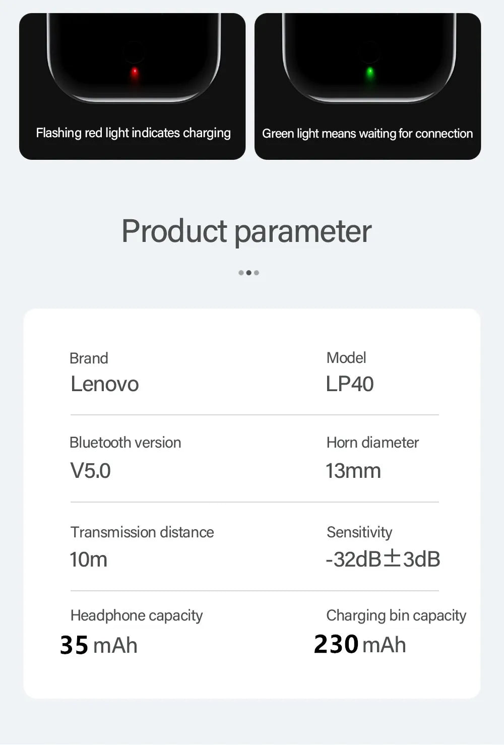 Lenovo Thinkplus LP40 Pro Earbuds