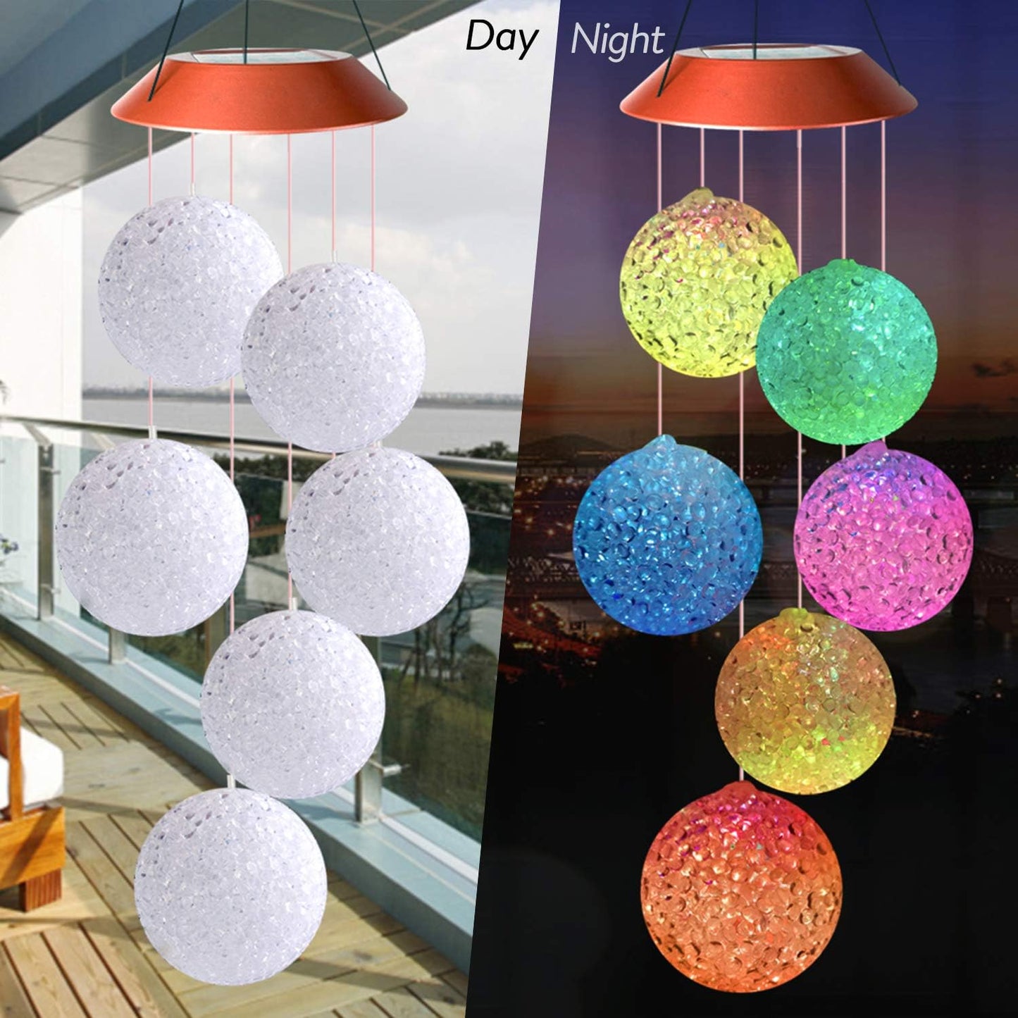 Solar Wind Colorful Chimes Light
